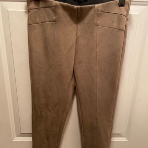 Suede pants